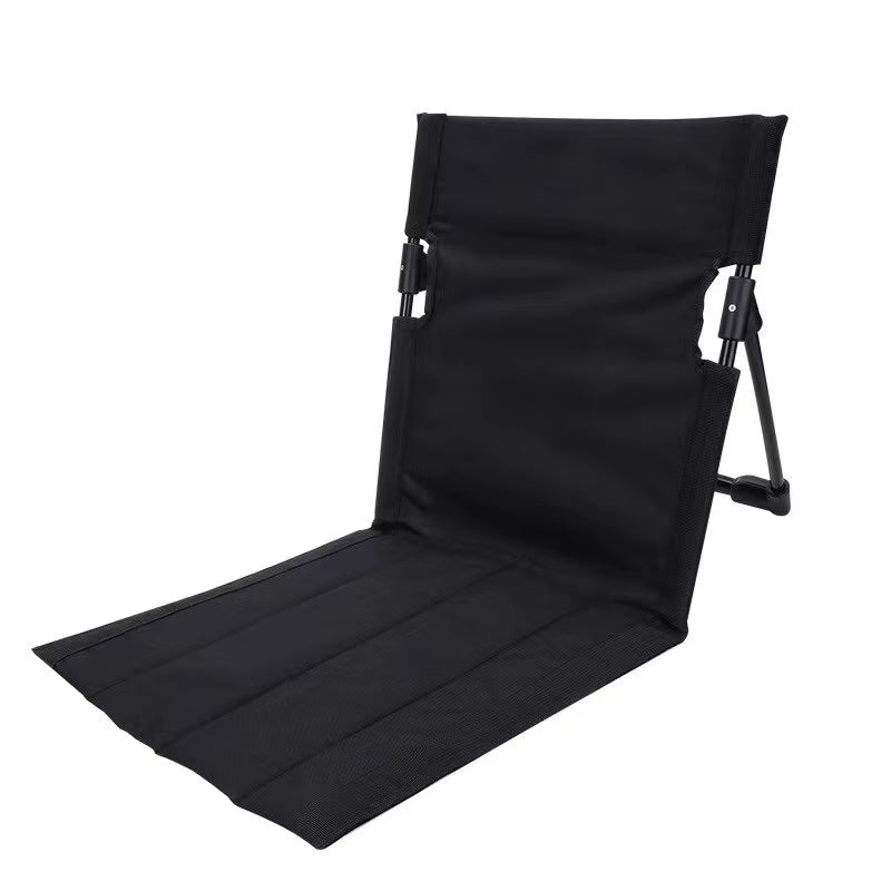 Foldable Outdoor Camping Chair with Backrest and Cushion for Garden, Park, and Beach Use
