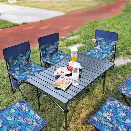 Metal Folding Chair Outdoor Portable Carbon Steel Alloy Fishing Picnic Stool Beach Chair Leisure Chairs Gear Lawn Camping Chair