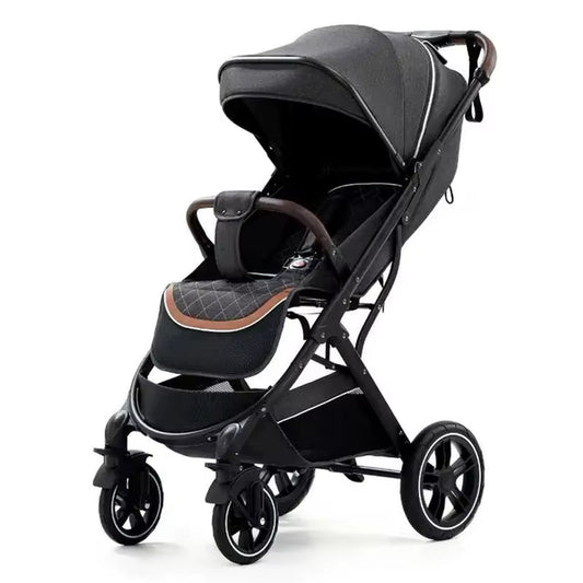Baby Stroller Lightweight High Landscape Foldable Stroller Multifunctional Newborn Baby Four-Wheeled Shock-Absorbing Stroller