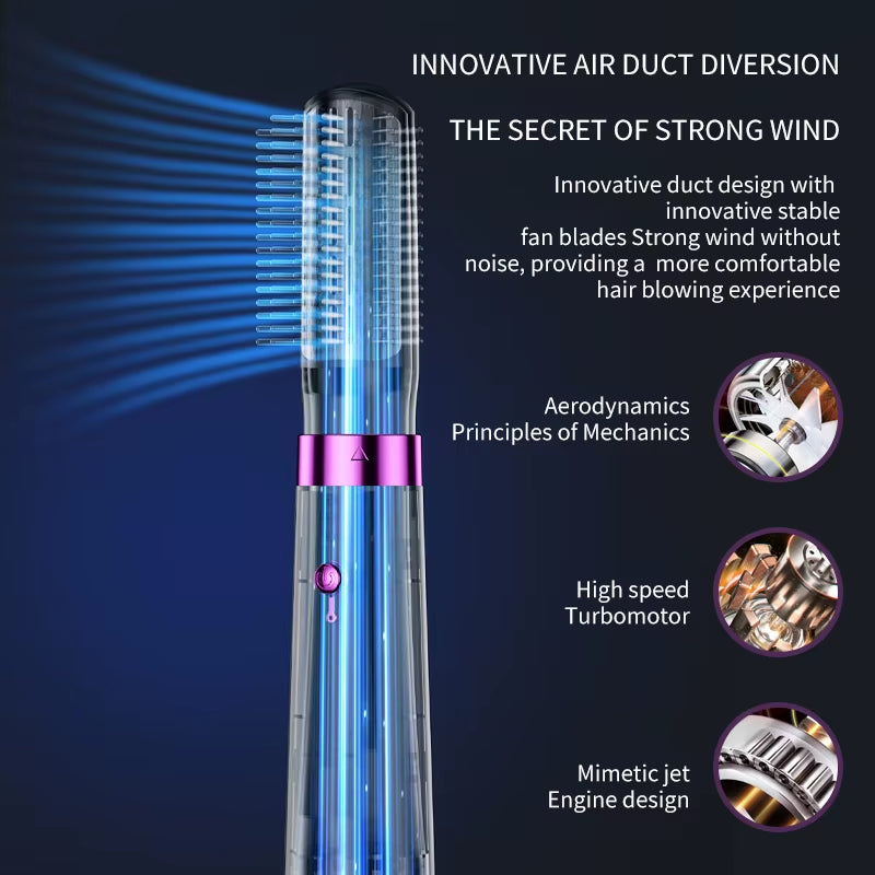 Ks-Q7 Multi-Purpose Hot Air Comb with 5 Versatile Functions for Effortless Styling