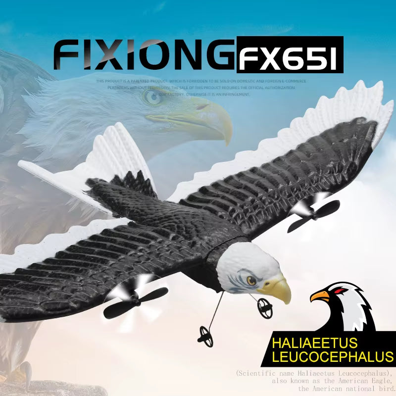 RC Foam Plane 405Mm Simulation Wingspan Eagle Aircraft 2.4G Radio Control Remote Control Glider Airplane Toys for Children Boys