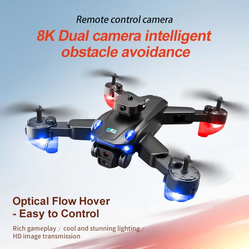 M2S Uav Optical Flow Positioning Aerial Photography Quadcopter Dual Camera Obstacle Avoidance Remote Control Aircraft Adult Gift