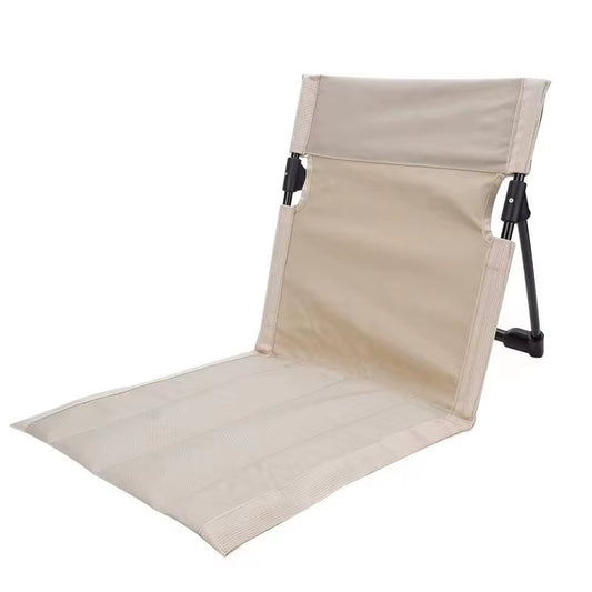 Foldable Outdoor Camping Chair with Backrest and Cushion for Garden, Park, and Beach Use