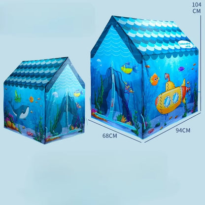 Children's Large Folding Play Tent for Indoor and Outdoor Use - Ideal Playhouse Gift for Boys and Girls