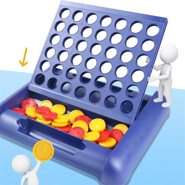 Ultimatives faltbares „Vier Gewinnt“-Spiel – Klassischer Familienspaß & pädagogisches Puzzle für Kinder – Perfektes Partygeschenk!