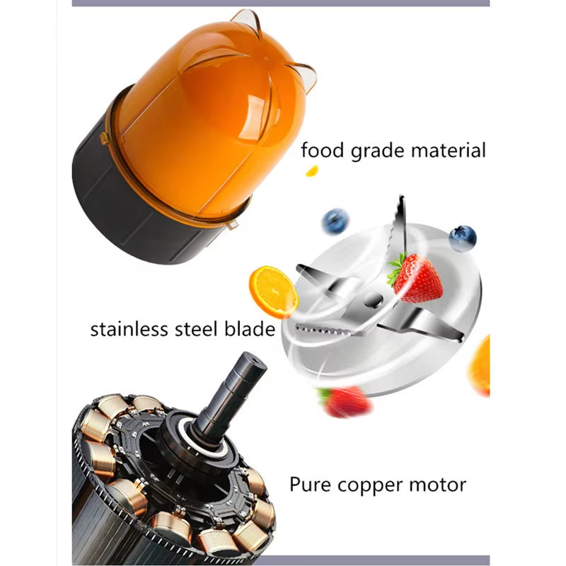 EU/AU/UK Plug Multifunctional Electric Juicer Mini Household Automatic Blender Juicer Machine 220V Kitchen Mini Juicer