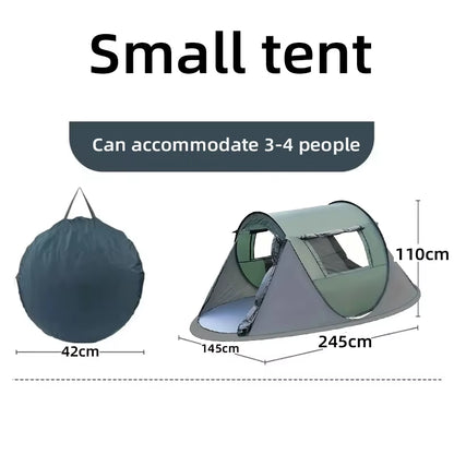 5-8 Person Automatic Pop-Up Tent for Camping, Portable Beach Fishing Shelter, Ideal for Outdoor Adventures and Hiking Trips