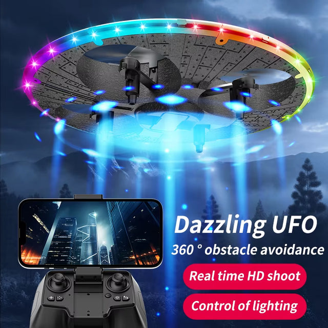 Neuer S163 Schaumstoff UAV UFO – Intelligente Hindernisvermeidung, verschiedene Lichteffekte, Luftbildaufnahme, Quadrocopter-Fernsteuerflugzeug-Spielzeug