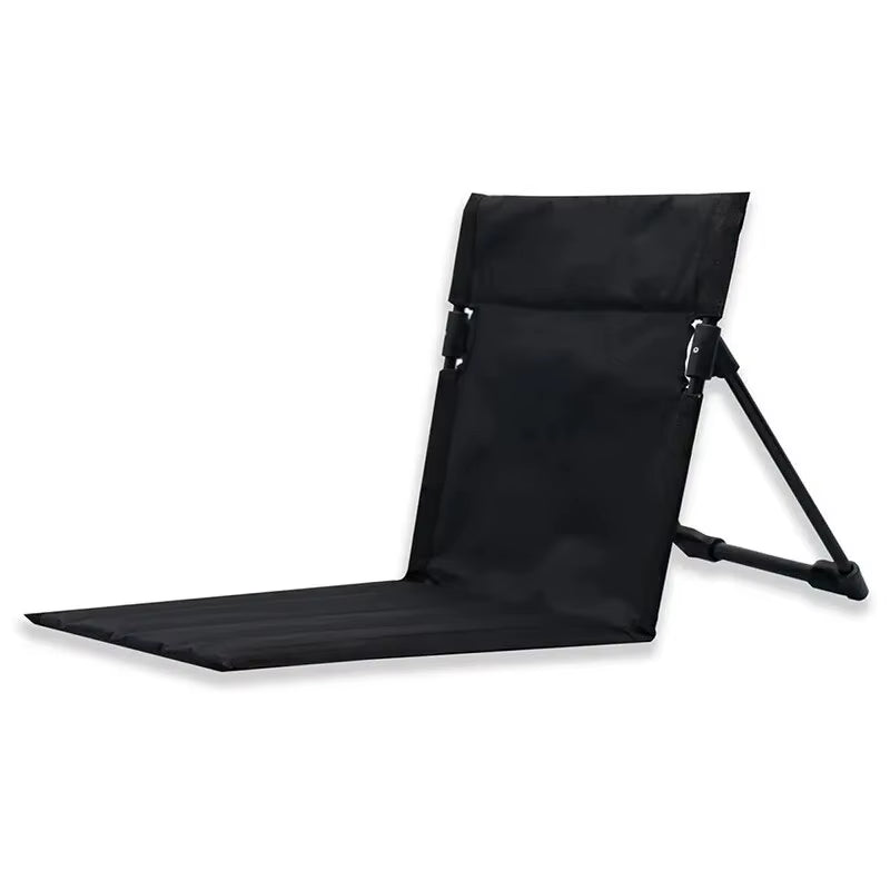 Foldable Outdoor Camping Chair with Backrest and Cushion for Garden, Park, and Beach Use