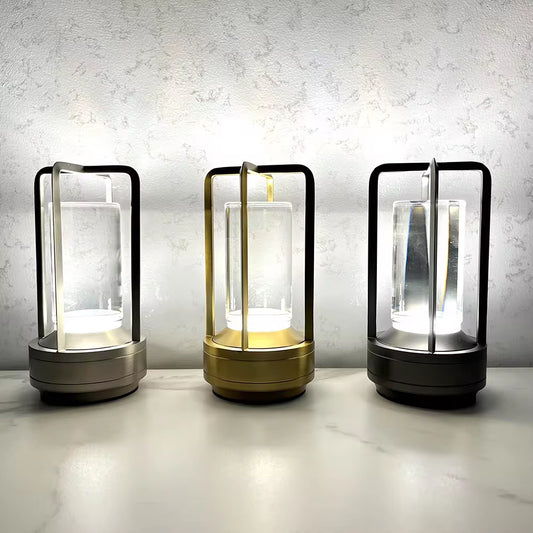 Rechargeable Crystal LED Touch Table Lamp for Bedroom and Restaurant Atmosphere Decor